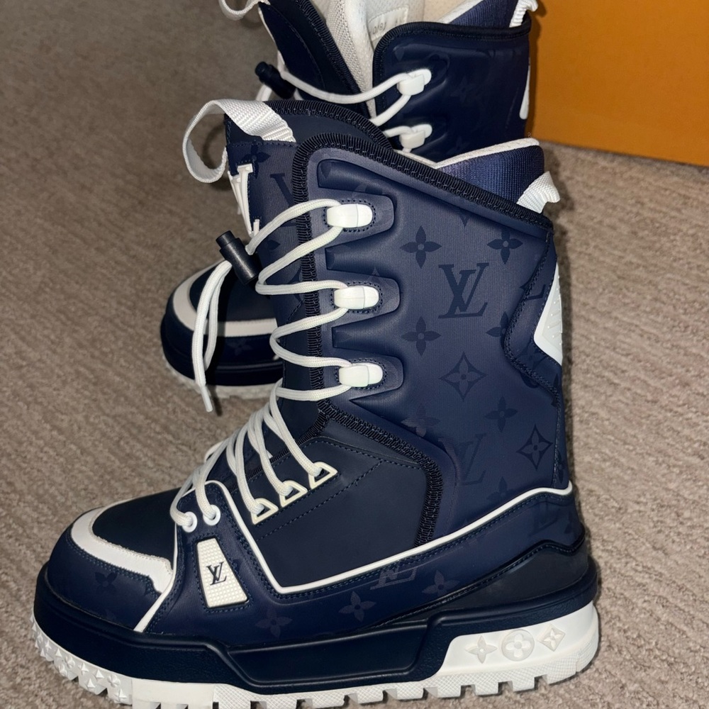 Louis Vuitton Navy Snow Boots